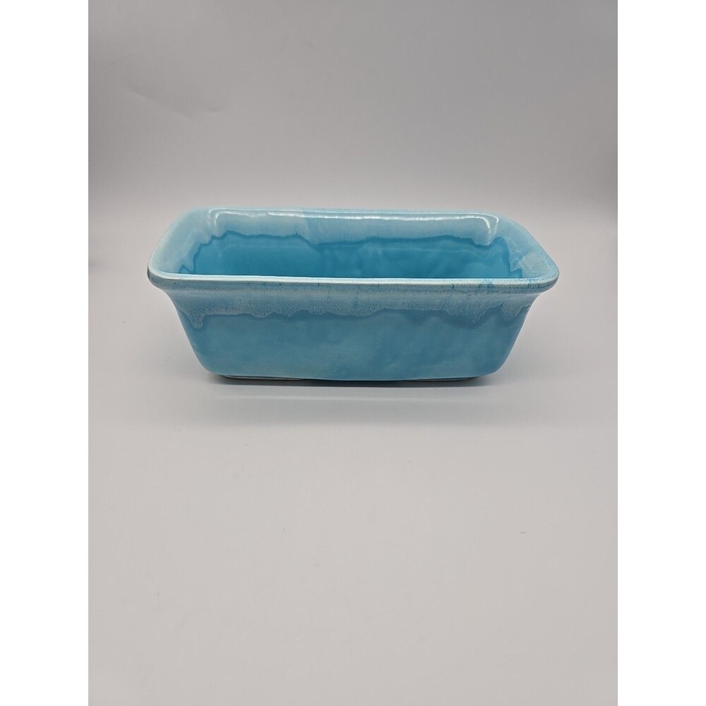 Vintage Judy of California Blue Drip Rectangular Planter